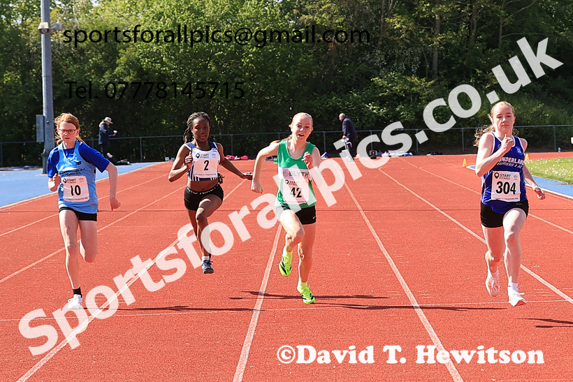 100 metres, 2026 North Eastern Track and Field Champs, Shildon, County Durham. Photo: David T. Hewitson/Sports for All Pics